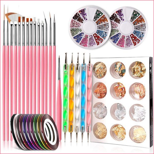 25pcs nail art brushes - set, gel