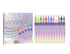 12 Colors Nail Art Paint Pens