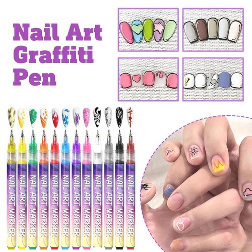 Vibrant colours nail art - 12,
