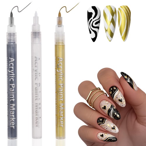 Fine tip nail art pens - nail,
