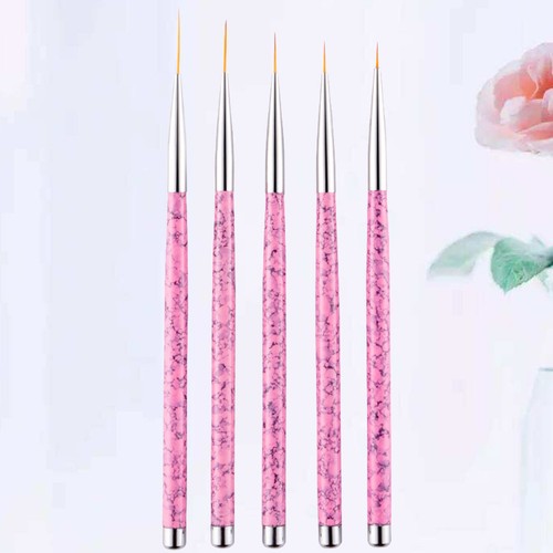 5pcs nail art pen - 5pcs, pink