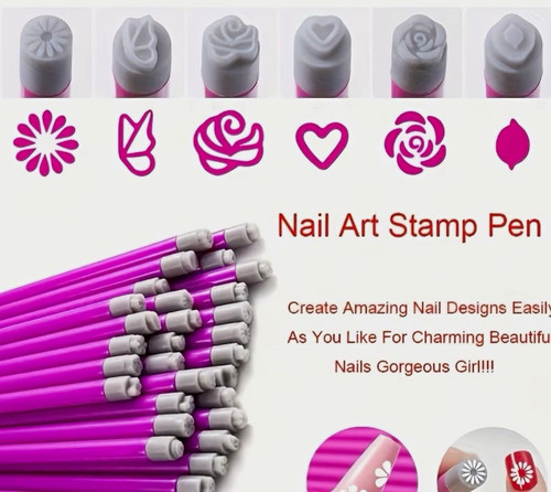 Nail art double head - art,