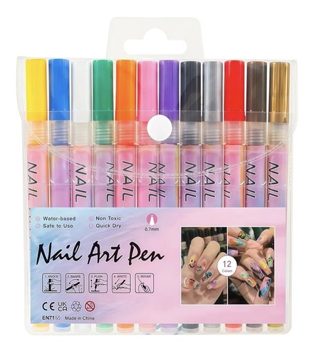 Colours diy nail art pens - 12,