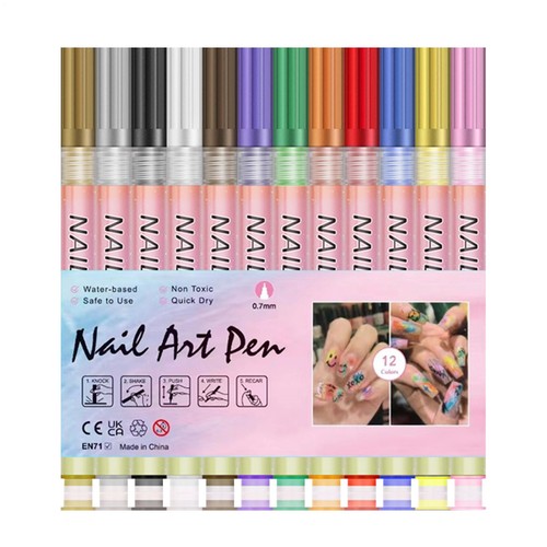 Nail polish pens colors - pens, 12