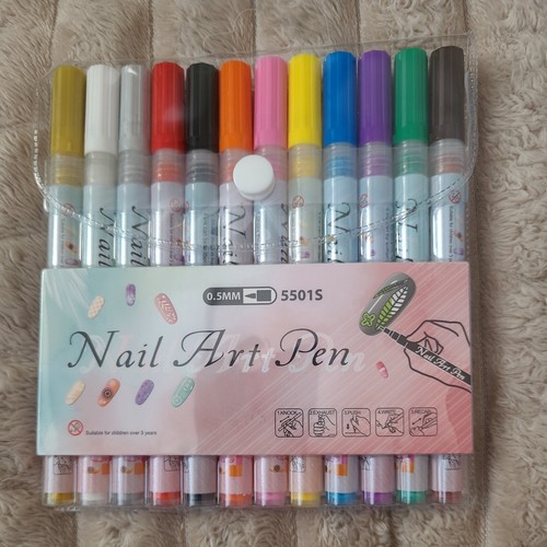 12pcs nail art pens 5mm - art, 0.5mm