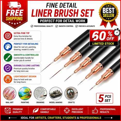 Pcs liner brush fine nail - liner,