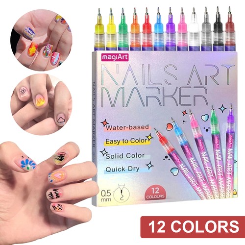 Colors nail polish pens - 12,