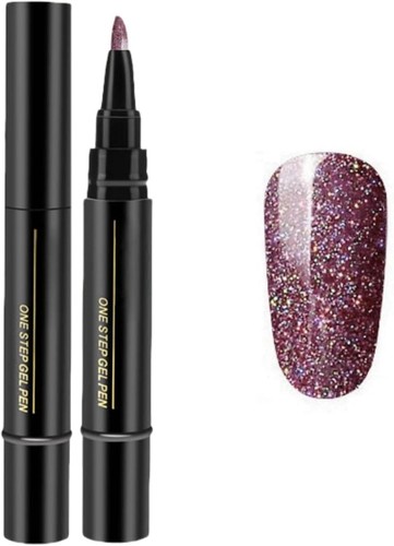 Glitter nail polish - glitter, pen