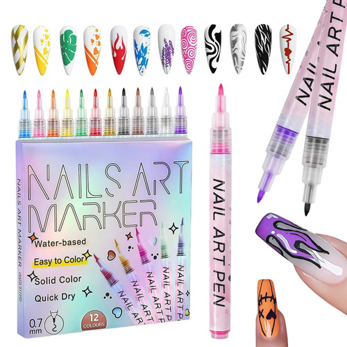 Color nail art marker pens - marker,
