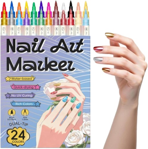 Color nail doodle - 12/24,