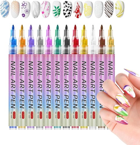 Colours nail art pens set - art,