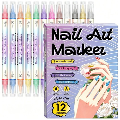 Colours nail art doodle - art,