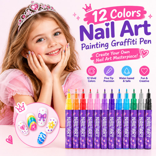 Pcs kids nail art pens - art,