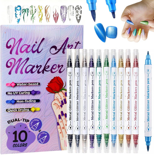 Colors double tip nail art - tip,