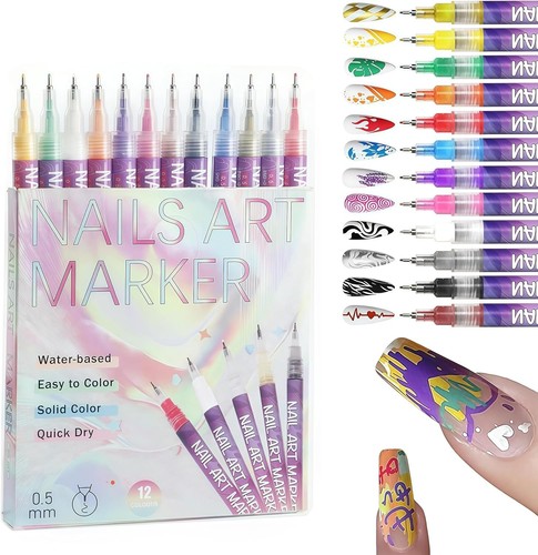 Colours nail art pens - art, 0.5mm