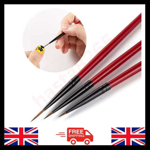 3pcs liner brush fine - 3pcs, fine-nail