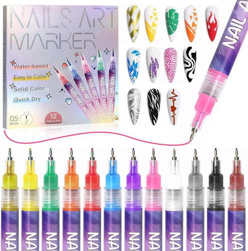 Colours nail art paint pens - nail,