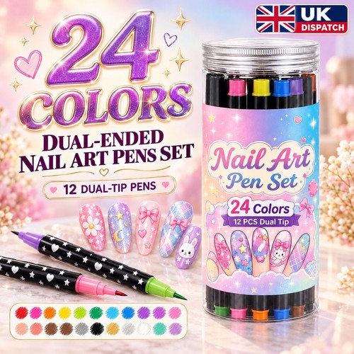 Colors dual end nail art - dual,