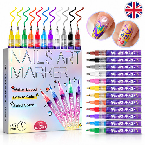 Nail art marker - marker, 12