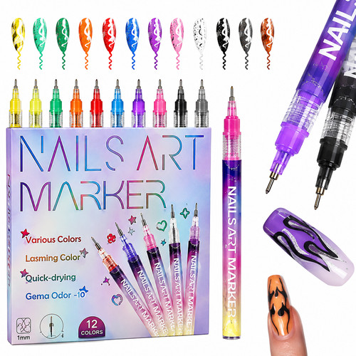 Nail art marker - marker, 12