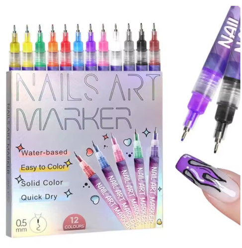 Colors nail art pens set - colors,