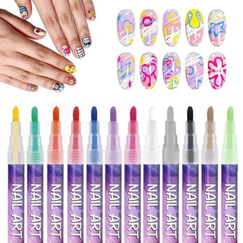 12pcs nail pen art - 12pcs,