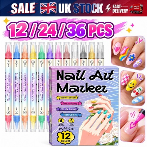 Colors nail art pens set - 12,