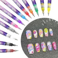 12pc 3D Nail Art Markers Set