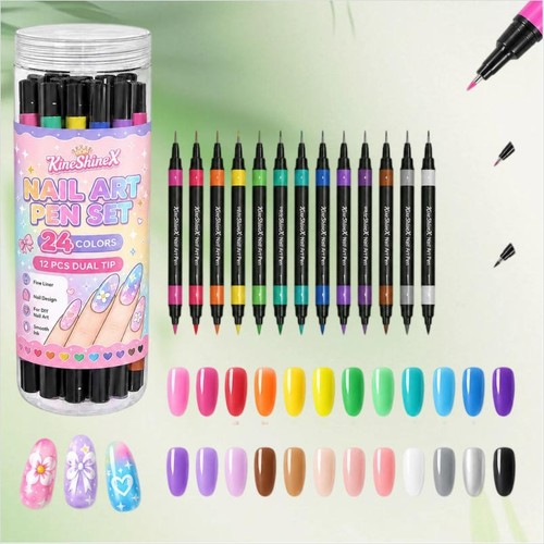 Dual end nail art pens - nail,