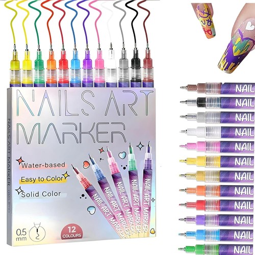 Colors nail art paint - 12,