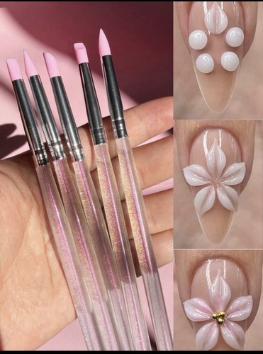 5pcs set pink - 5pcs/set, nail