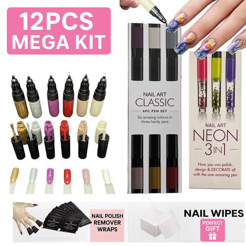 Nail art pens - 12, |