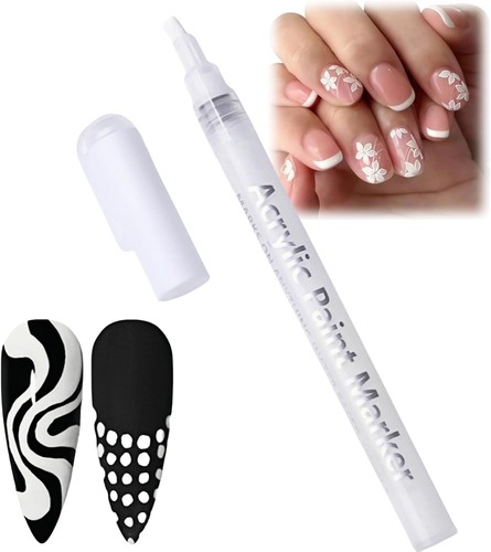 White quick dry fine tip - white,