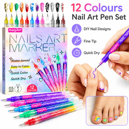 Colours kids nail - colours, pens