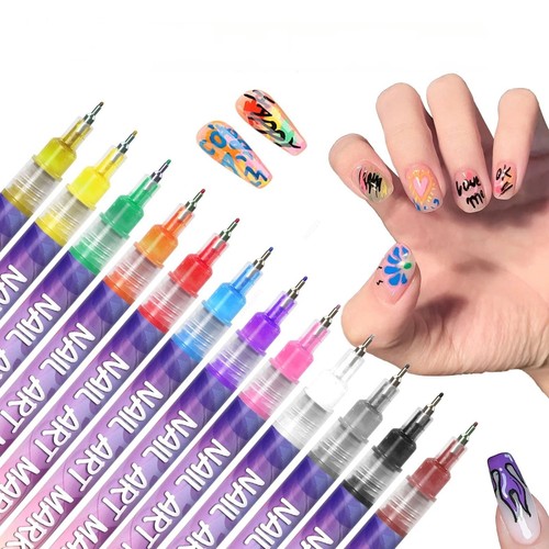 Colour nail art paint - art, pens