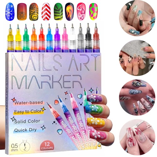 12pcs nail art pen - nail,