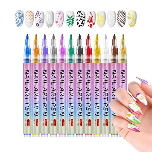 Colours nail art pens set - pens,