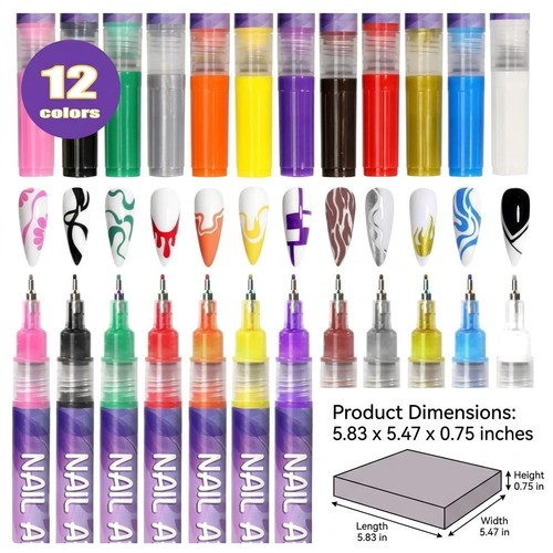 Colours nail art - 12,