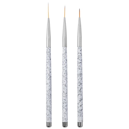 2pcs white nail art drawing - white,