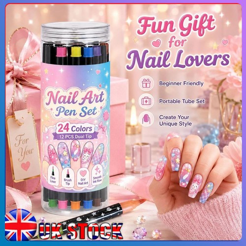 Colors dual ended nail art - 24,