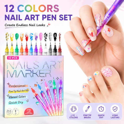Colours kids nail art pens - colours,