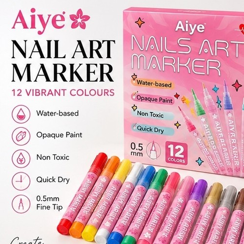 Colour nail art - pens, 0.5mm