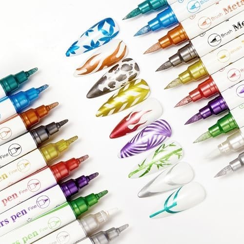 Colors double tip nail - colors, art